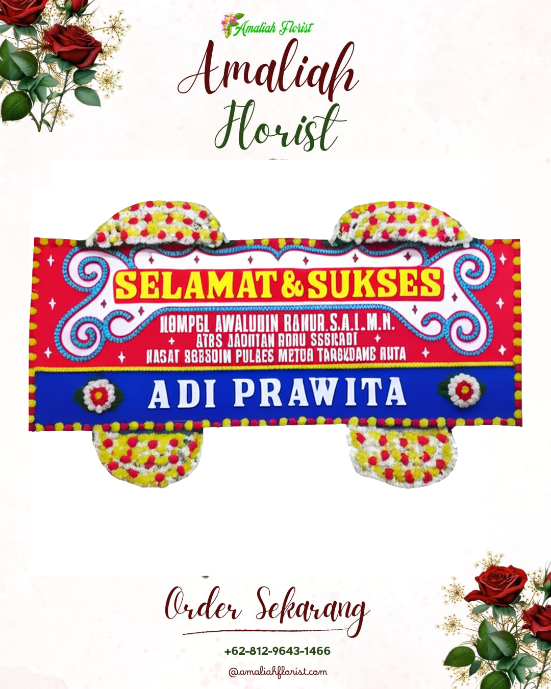 Papan Bunga Ucapan Selamat Singojuruh