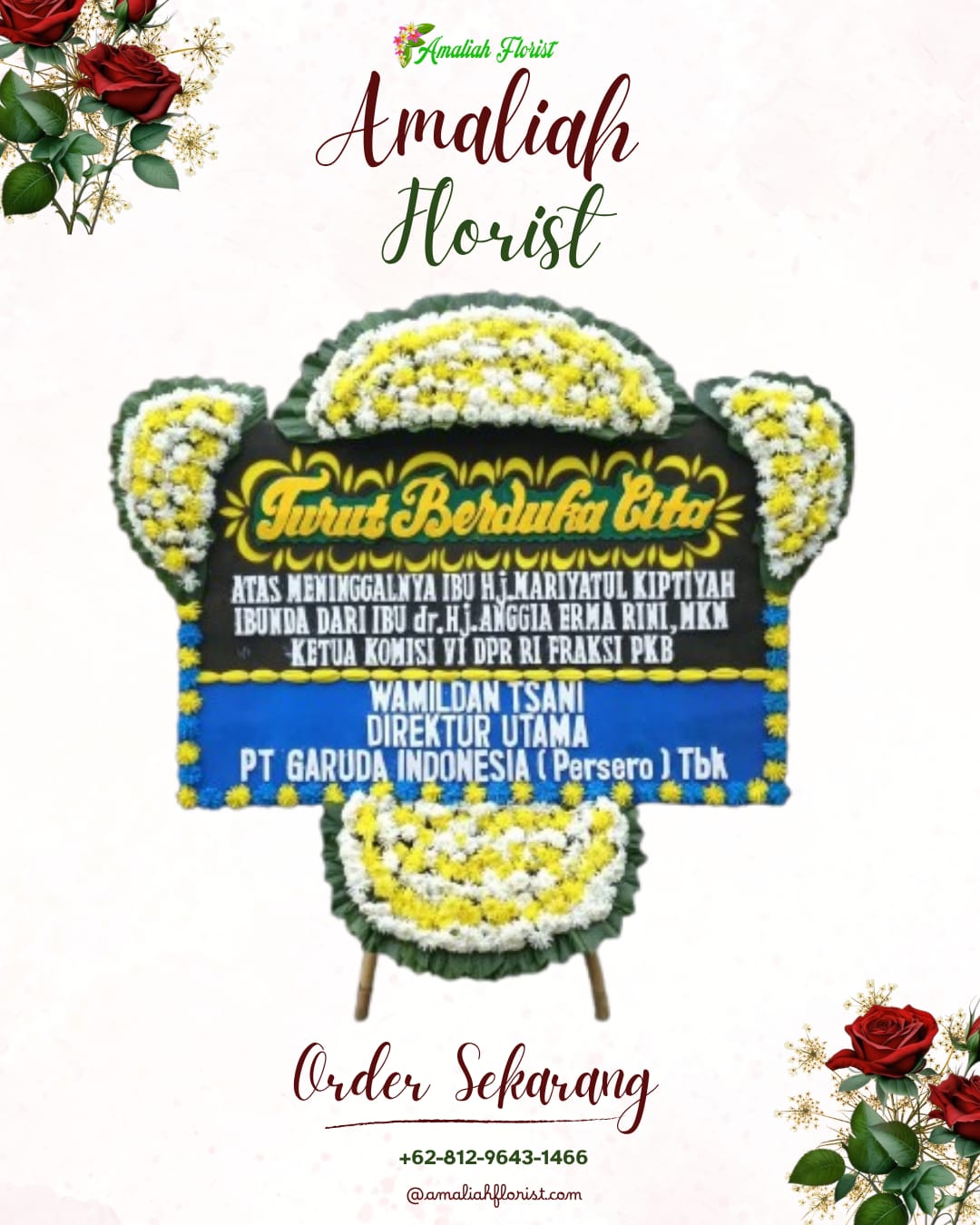 Papan Bunga Duka Singojuruh